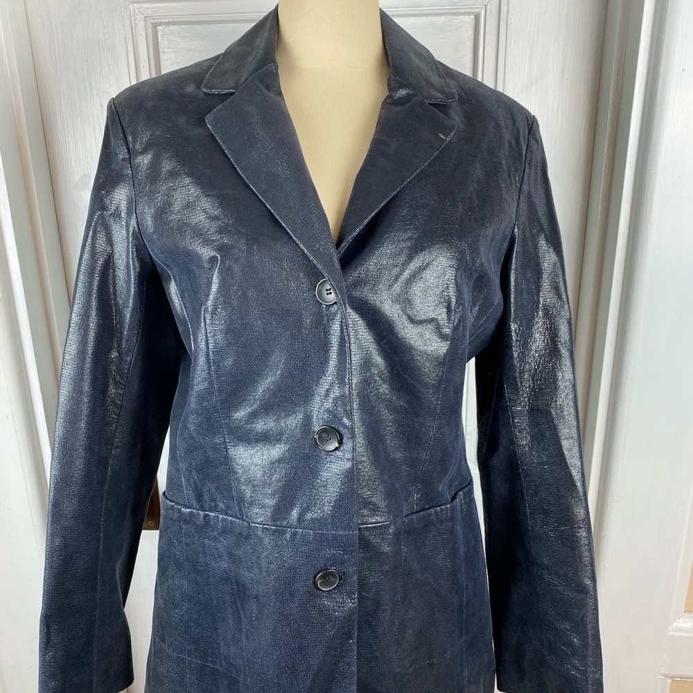 Vintage Blue Olsen Designer Coat